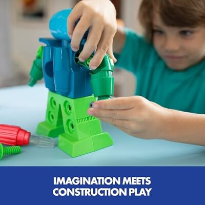Design & Drill Robot Construction Toys & Tools for Kids