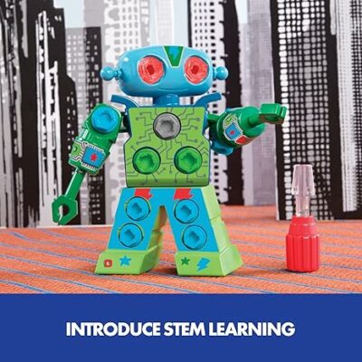 Design & Drill Robot Construction Toys & Tools for Kids
