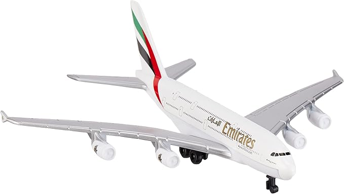 Emirates A380 Die Cast Metal Model Airplane Toy with Plastic Parts