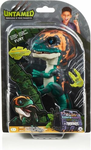 Fingerlings Fury Blue Interactive Collectible Dinosaur