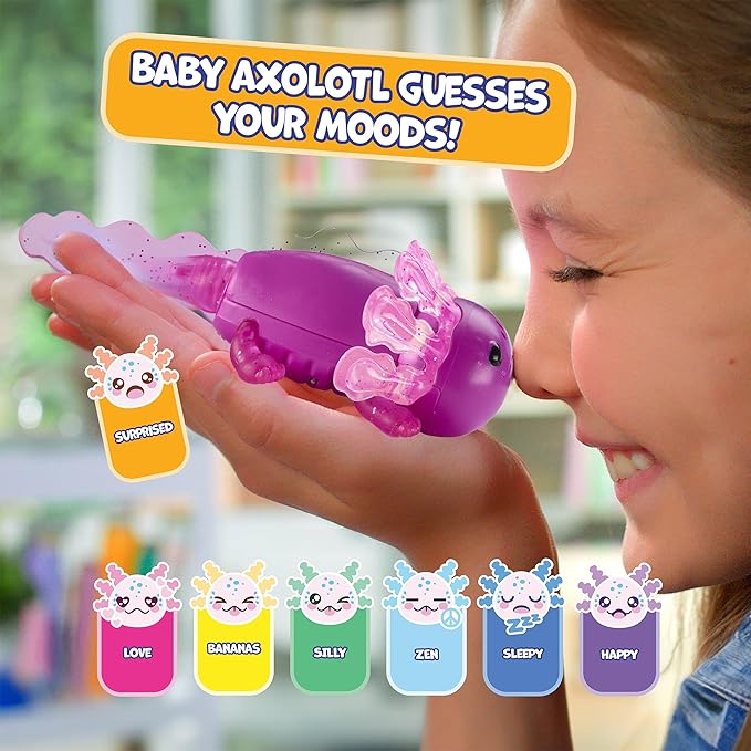 Fingerlings Interactive Baby Axolotl Ziggy Magenta Swims & Lights Up Fingerlings Interactive Baby Axolotl Ziggy Magenta Swims & Lights Up