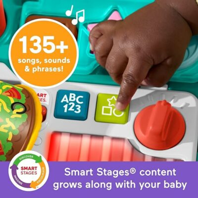 Fisher Price Baby Push Toy 4 in 1 Snack Cart Walker Learning Activity