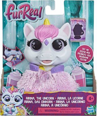 FurReal Airina The Unicorn Color Change Interactive Feeding Toy
