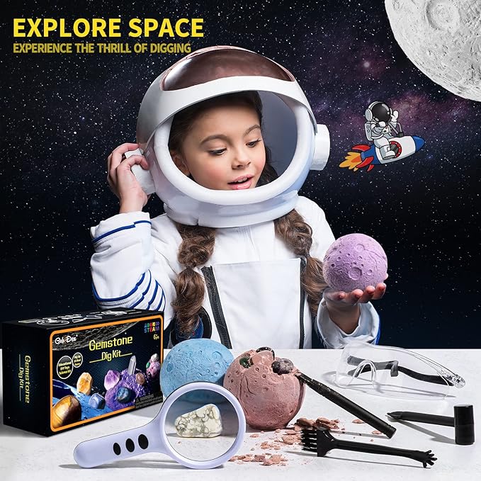 Gemstones Dig Kit Solar System Science Kit for Kids Gemstones Dig Kit Solar System Science Kit for Kids
