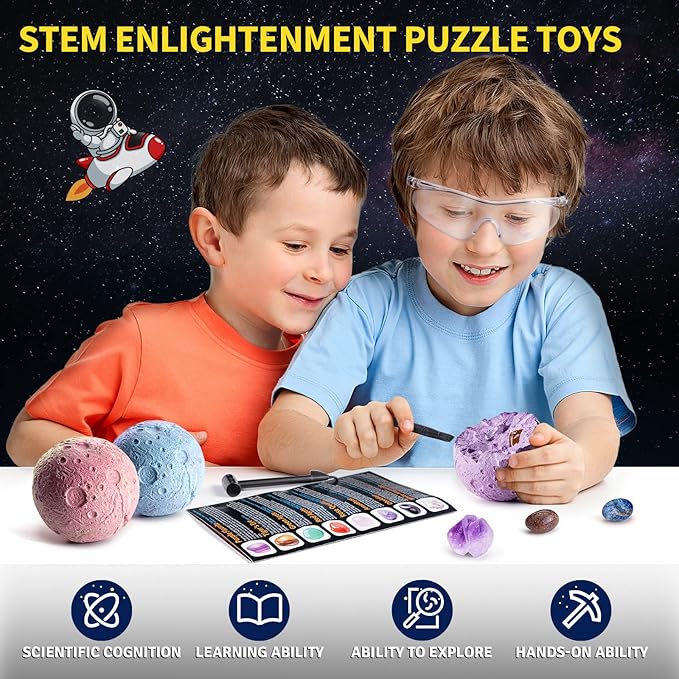 Gemstones Dig Kit Solar System Science Kit for Kids Gemstones Dig Kit Solar System Science Kit for Kids