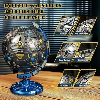 Globe Transforming Toy Transform into Robot Action Figure