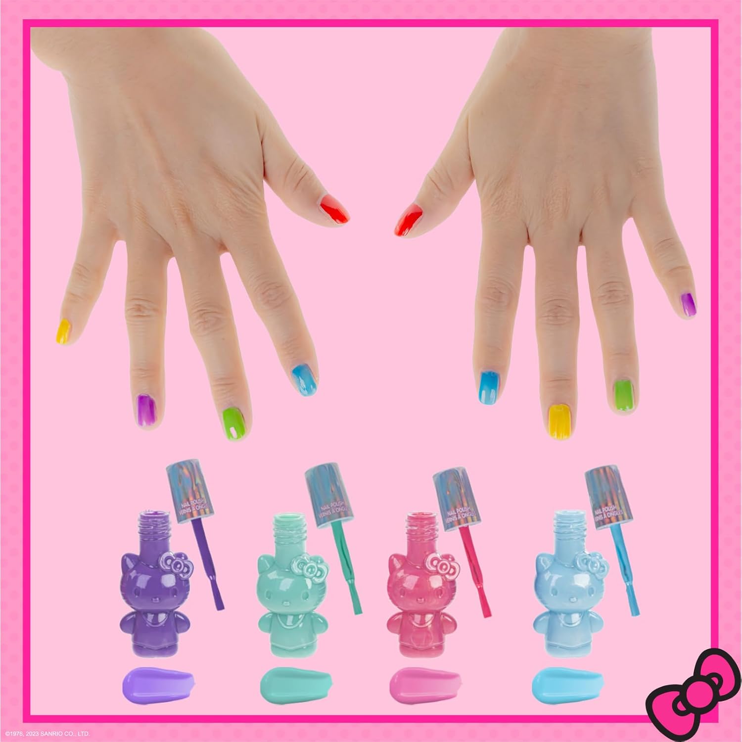 Hello Kitty Nail Polish and Lip Gloss Kids Makeup Set for Girls Hello Kitty Nail Polish and Lip Gloss Kids Makeup Set for Girls