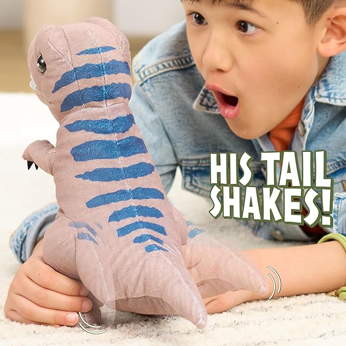 JURASSIC WORLD Rebirth Roaring Plush Dinosaur Toy JURASSIC WORLD Rebirth Roaring Plush Dinosaur Toy