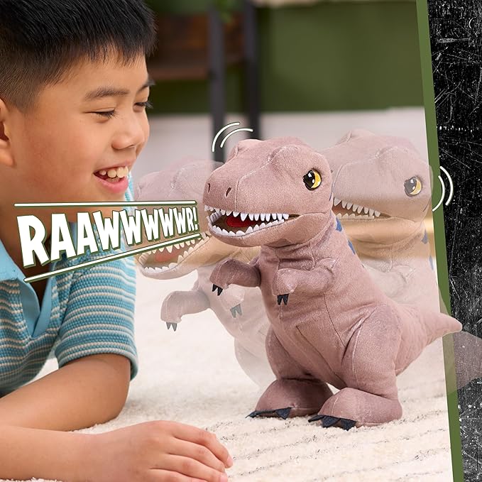 JURASSIC WORLD Rebirth Roaring Plush Dinosaur Toy JURASSIC WORLD Rebirth Roaring Plush Dinosaur Toy