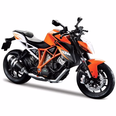 KTM 1290 Super Duke R Orange Diecast Motorcycle Model by Maisto