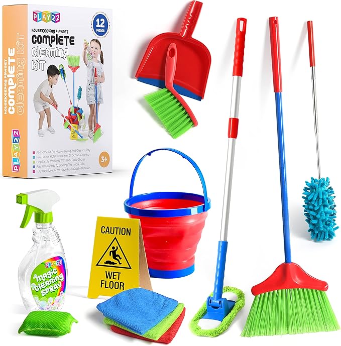 Kids Cleaning Set 12 Piece Toy Cleaning Set