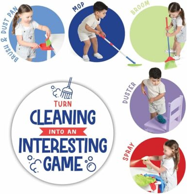 Kids Cleaning Set 12 Piece Toy Cleaning Set