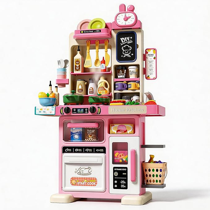 Kids Kitchen Playset with Sound & Light