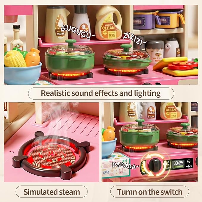 Kids Kitchen Playset with Sound & Light Kids Kitchen Playset with Sound & Light