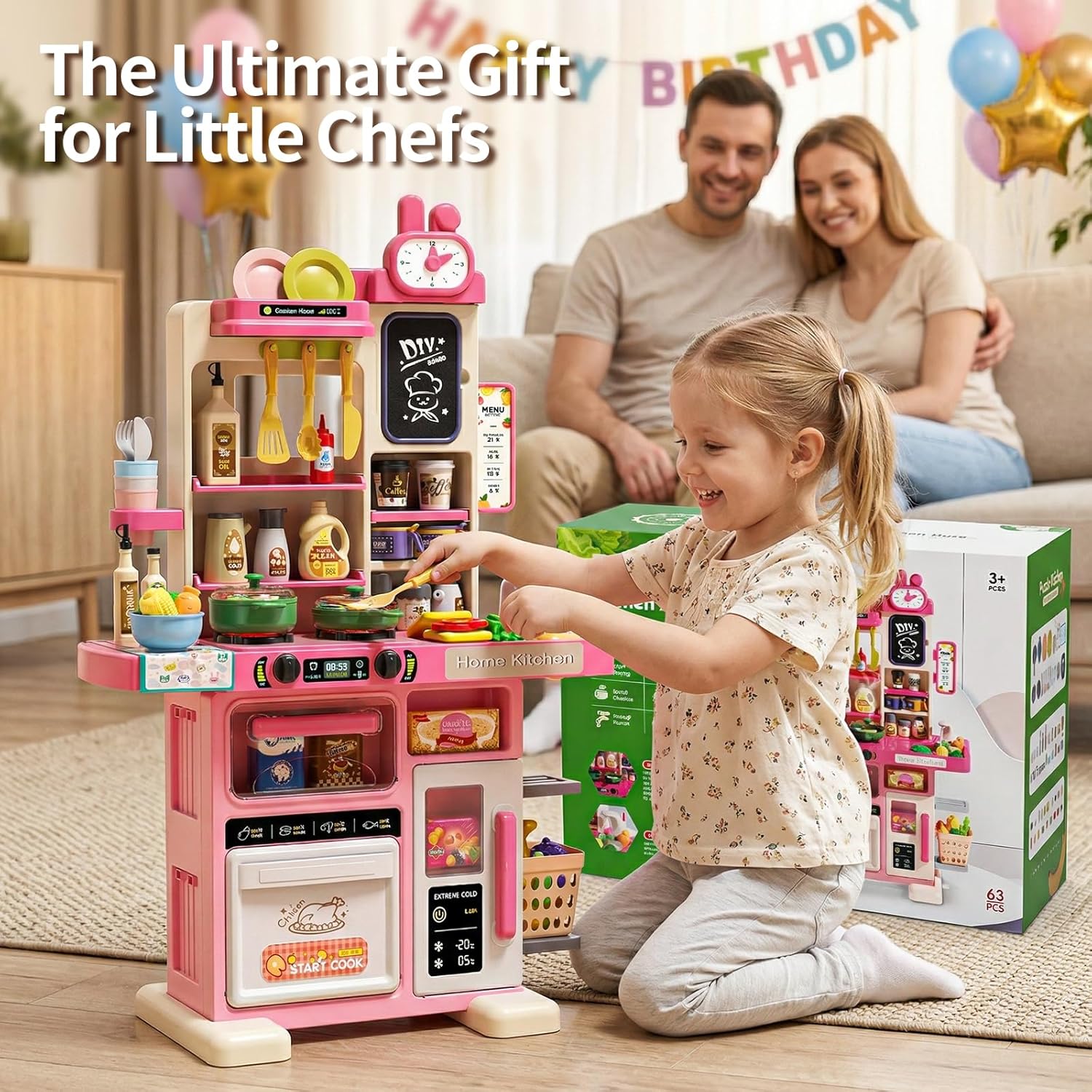 Kids Kitchen Playset with Sound & Light Kids Kitchen Playset with Sound & Light