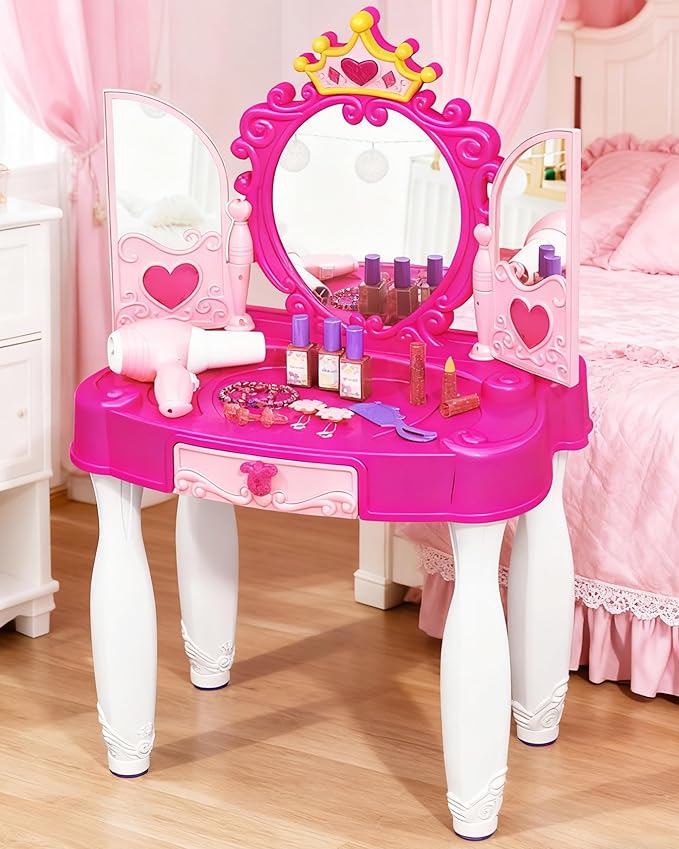Kids Makeup Vanity Set with Accessories Kids Makeup Vanity Set with Accessories