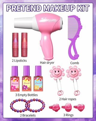 Kids Makeup Vanity Set with Accessories