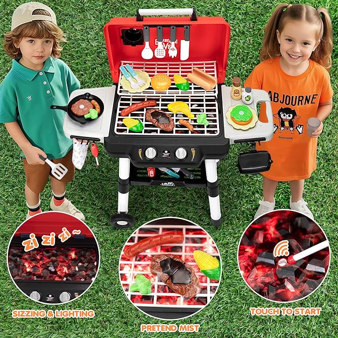 Kids Play Kitchen Toys BBQ Grill Playset Kids Play Kitchen Toys BBQ Grill Playset