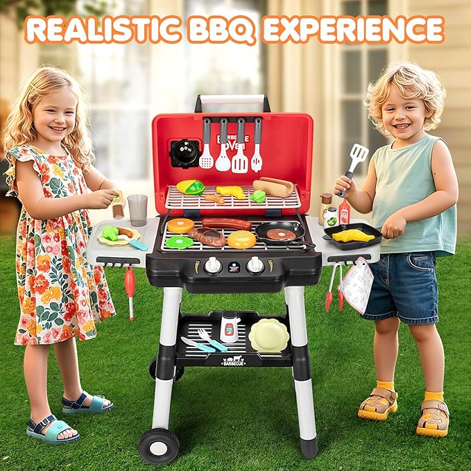 Kids Play Kitchen Toys BBQ Grill Playset Kids Play Kitchen Toys BBQ Grill Playset