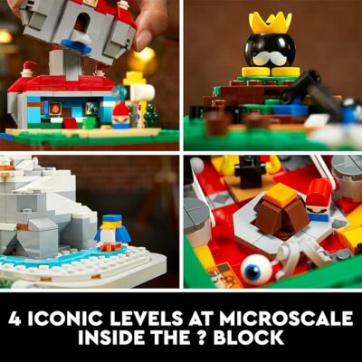 LEGO Super Mario 64 Question Mark Block Building Set Video Game Model Set