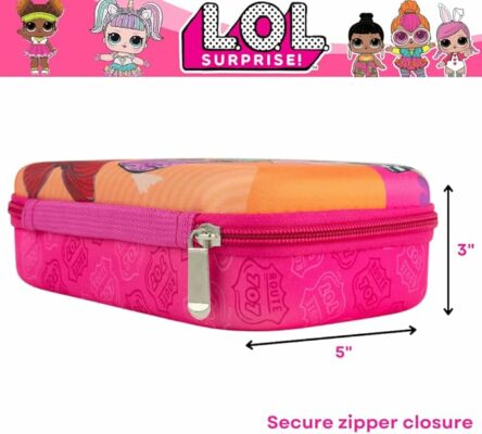 LOL Surprise Dolls Pencil Case Set with LOL Stickers and Gel Pens