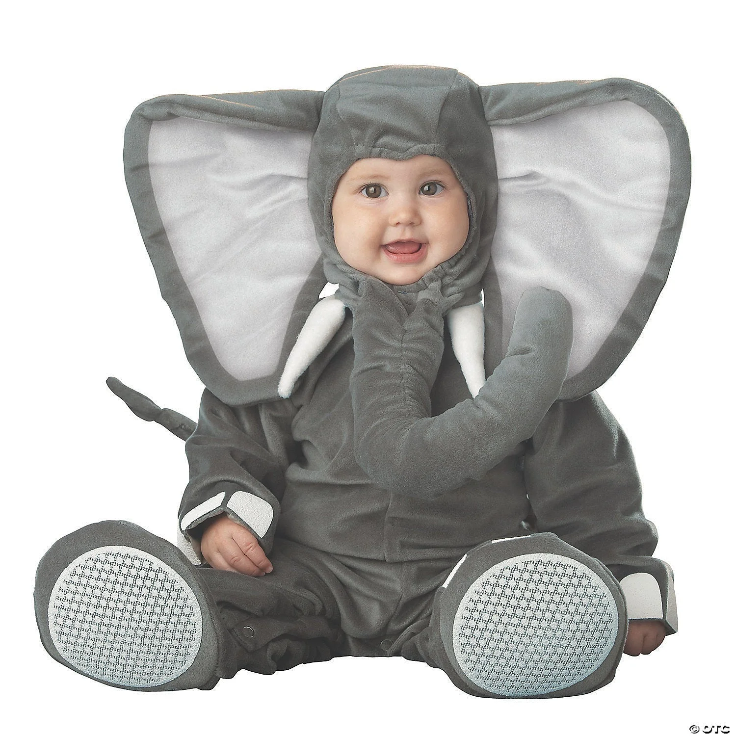 Lil Elephant Fancy Dress Costume for Babies with Zippered Bodysuit Lil Elephant Fancy Dress Costume for Babies with Zippered Bodysuit