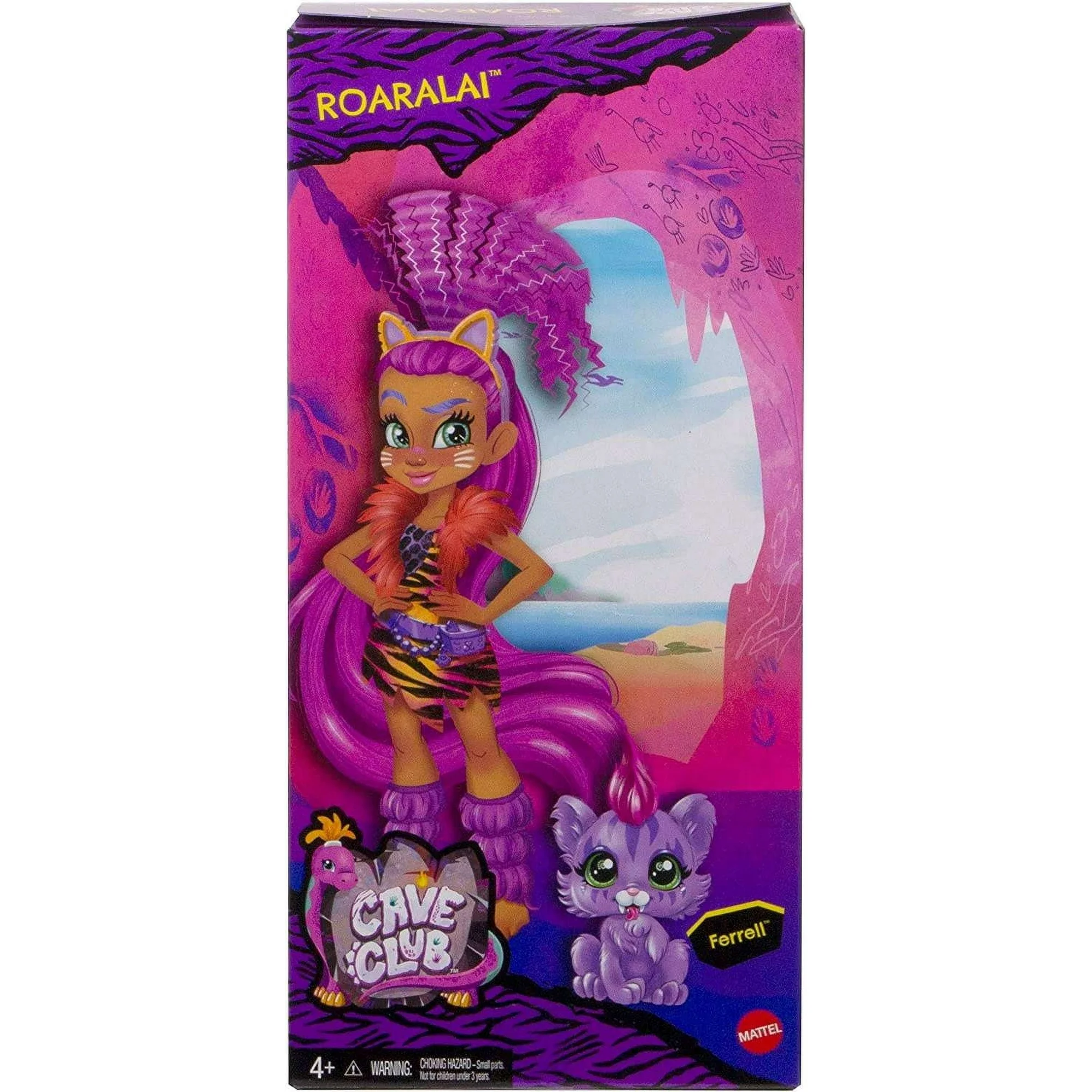 Mattel Cave Club Roaralai Doll Playset with Dinosaur Pet 5 Pieces Mattel Cave Club Roaralai Doll Playset with Dinosaur Pet 5 Pieces