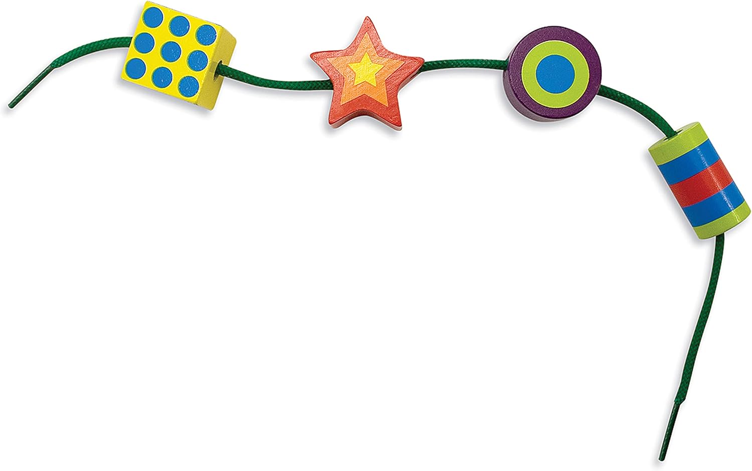 Melissa & Doug Deluxe Wooden Lacing Beads Educational Activity Melissa & Doug Deluxe Wooden Lacing Beads Educational Activity