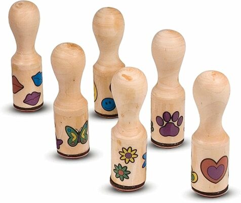 Melissa & Doug Happy Handles Wooden Stamp Set