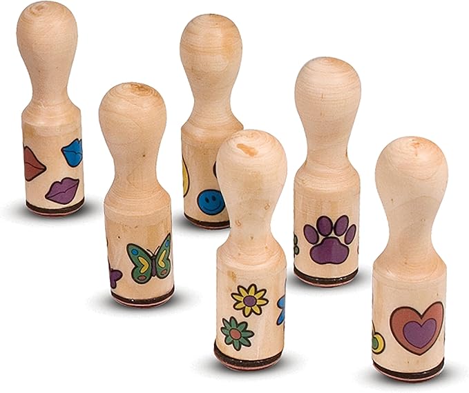 Melissa & Doug Happy Handles Wooden Stamp Set Melissa & Doug Happy Handles Wooden Stamp Set