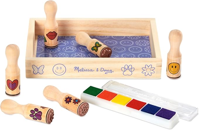 Melissa & Doug Happy Handles Wooden Stamp Set Melissa & Doug Happy Handles Wooden Stamp Set