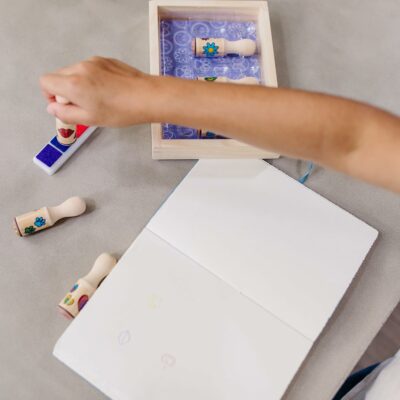 Melissa & Doug Happy Handles Wooden Stamp Set