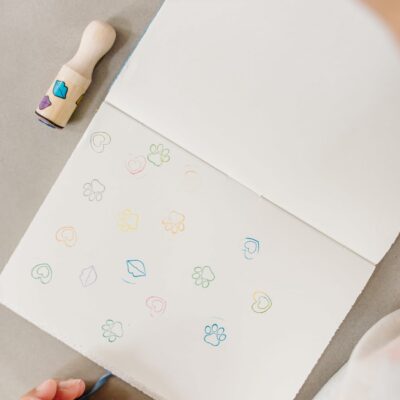 Melissa & Doug Happy Handles Wooden Stamp Set