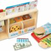 Melissa & Doug Slice Stack Serve Wooden Sandwich Counter Pretend Play Store
