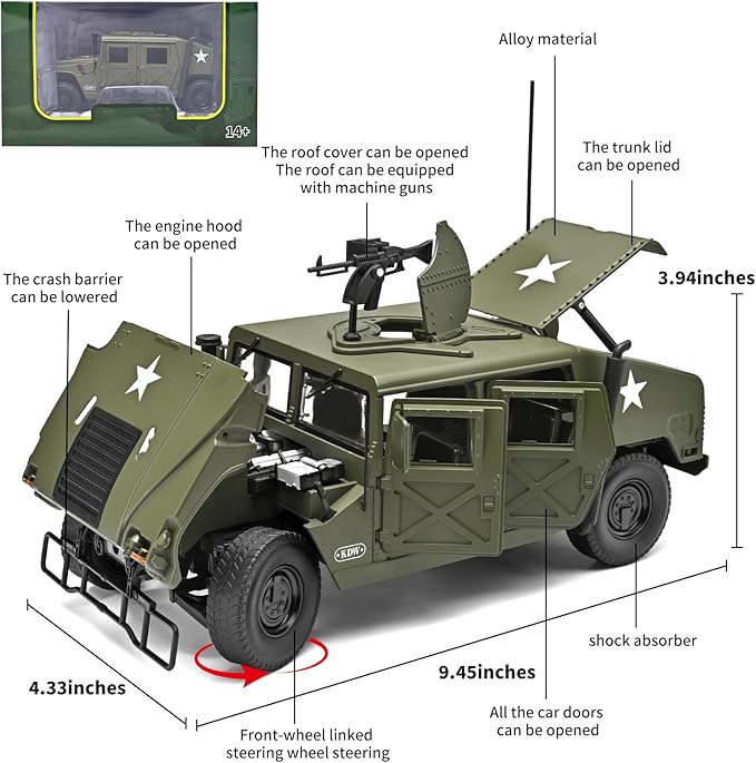 Military Vehicle Collectible Die-Cast Alloy Car Model Military Vehicle Collectible Die-Cast Alloy Car Model