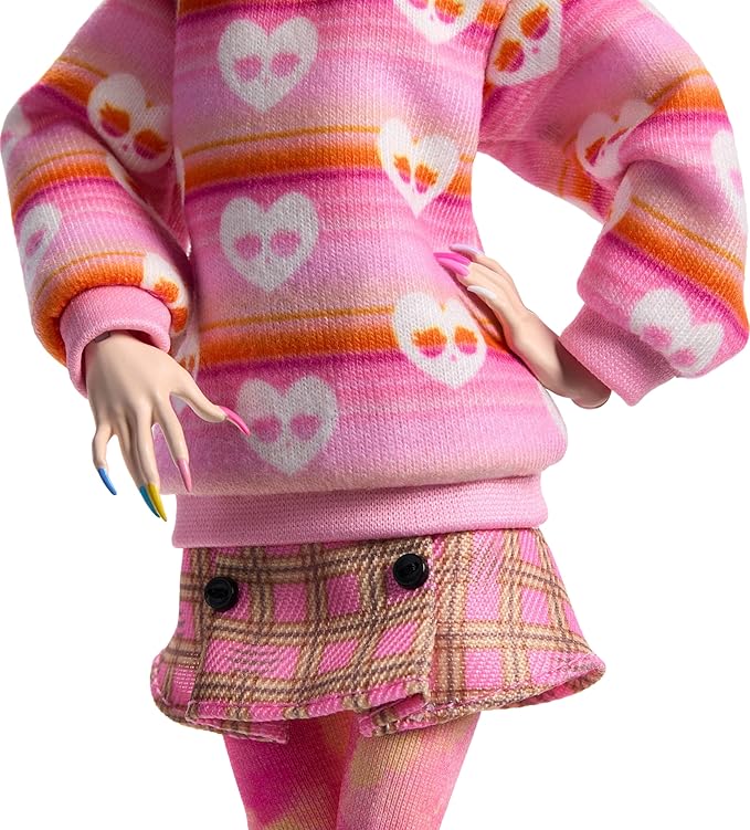 Monster High Doll Enid Sinclair Collectible in Pink Fashion with Beret Monster High Doll Enid Sinclair Collectible in Pink Fashion with Beret