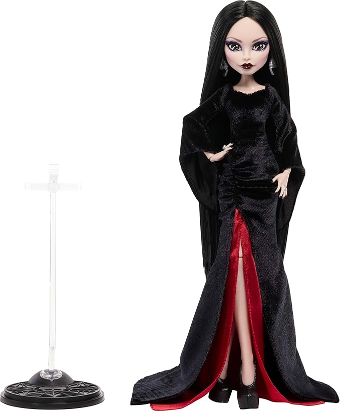 Monster High x Wednesday Doll Morticia Addams Collectible in Black Monster High x Wednesday Doll Morticia Addams Collectible in Black