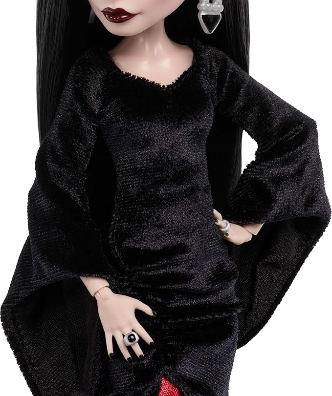 Monster High x Wednesday Doll Morticia Addams Collectible in Black Monster High x Wednesday Doll Morticia Addams Collectible in Black