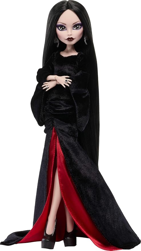Monster High x Wednesday Doll Morticia Addams Collectible in Black Monster High x Wednesday Doll Morticia Addams Collectible in Black