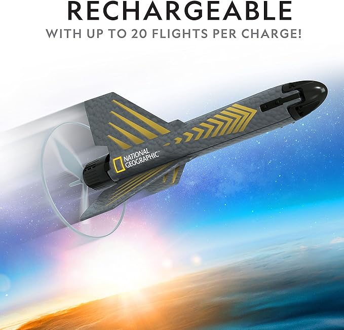 National Geographic Rocket Launcher Motorized Air Rocket Toy National Geographic Rocket Launcher Motorized Air Rocket Toy