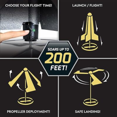 National Geographic Rocket Launcher Motorized Air Rocket Toy