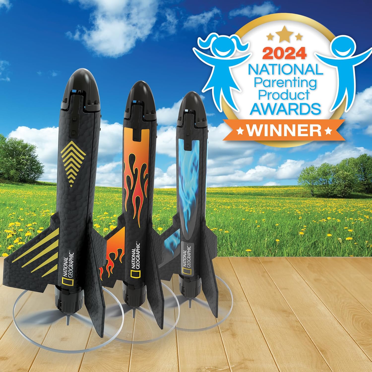 National Geographic Rocket Launcher Motorized Air Rocket Toy National Geographic Rocket Launcher Motorized Air Rocket Toy