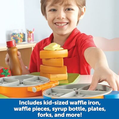 New Sprouts Waffle Time Breakfast Pretend Play Food Kitchen Toys