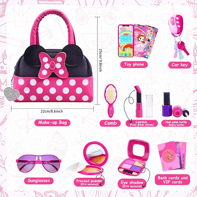 Pretend Play Makeup Purse Set for Girls Pretend Play Makeup Purse Set for Girls