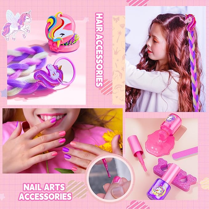 Real Washable Make Up Set with Storage Case for Girls Real Washable Make Up Set with Storage Case for Girls