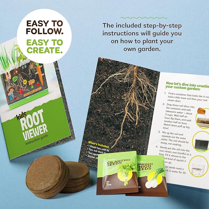 Root Viewer Kit for Kids Grow Your Own Plant for Boys & Girls Root Viewer Kit for Kids Grow Your Own Plant for Boys & Girls