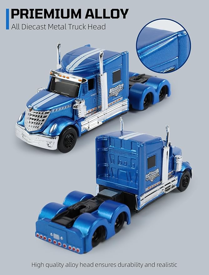 Semi Truck Trailer with Car Model Kit Semi Truck Trailer with Car Model Kit