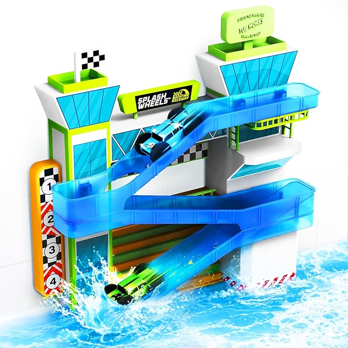 Splash Wheels Bathtime Raceway Car Ramp Toddler