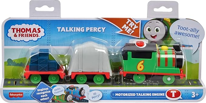 Thomas & Friends Motorized Toy Train Talking Percy Battery Powered Engine
