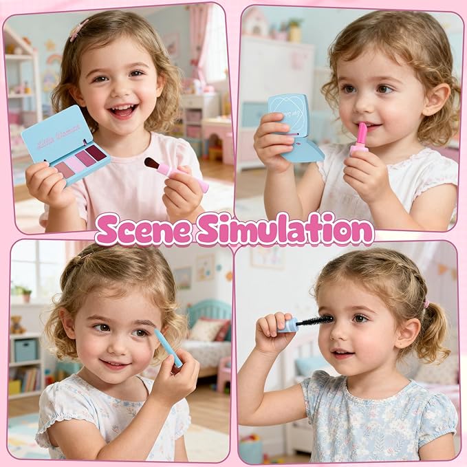 Wooden Makeup Vanity Set for Girls Wooden Makeup Vanity Set for Girls
